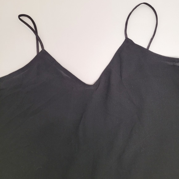 Umgee Tops - Umgee Cami Top Women Large Black Excellent V-Neck Spaghetti Strap A1334
